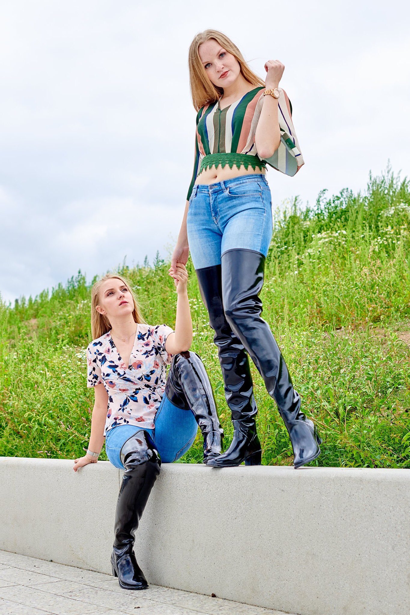 Acquo rubber thigh boots 2025