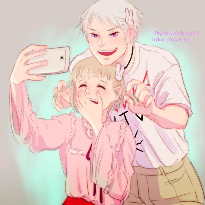 #APHワンドロ版深夜創作60分一本勝負
@Hetalia_1daw
騎士と少女 de [ うさぎ柄のヘアピン ]

騎士がノリノリ 