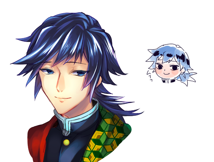 🥨さんがTwitterに投稿した冨岡義勇(鬼滅の刃)のイラスト。