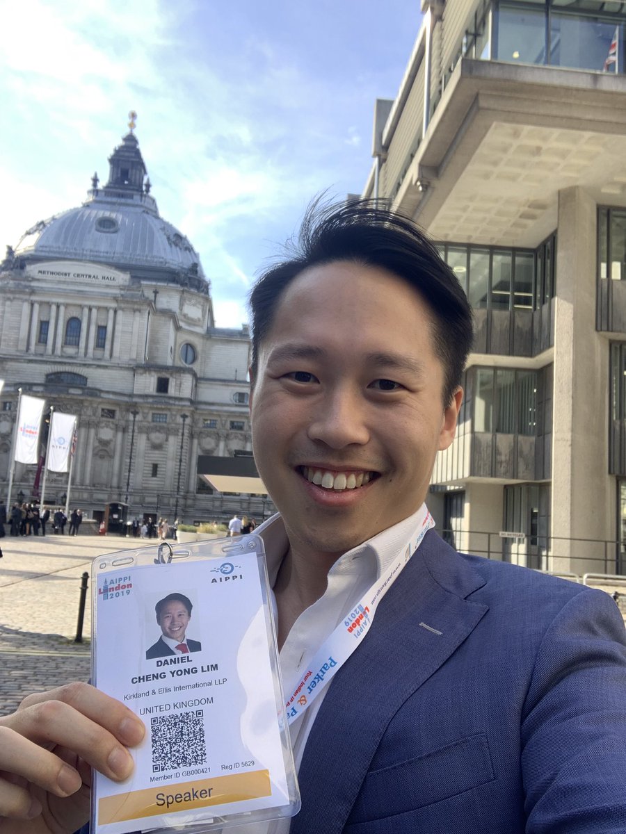 Daniel_CY_Lim's tweet photo. A very bright and sunny London is pulling out all the stops for the start of #AIPPI2019! Looking forward to catching up with friends across the IP world over the next few days. Hoping for a big turnout at Tuesday’s panel on #Brexit and #IP, moderated by yours truly! @AIPPI_ORG https://t.co/GOMU10geRb