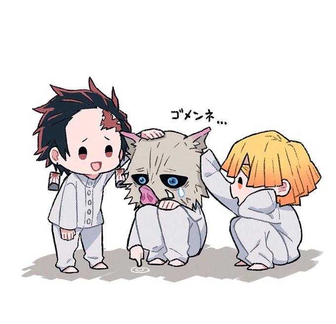 きもとさんがTwitterに投稿した竈門炭治郎(鬼滅の刃)のイラスト。