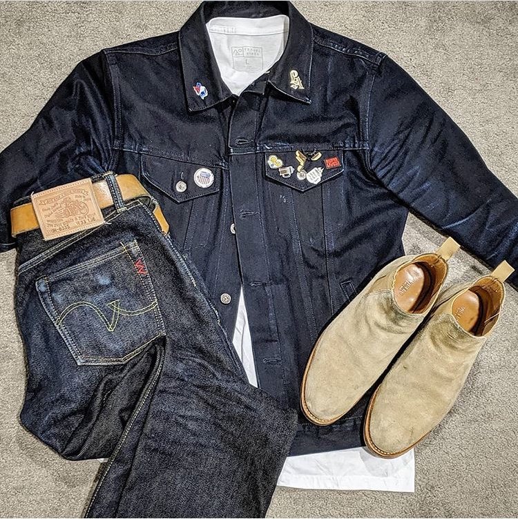 Repost from @wardrobeenthusiast ,
Diggin' this set up. Always with the rad style.🤙

The LA and Texas pin available at the link below!
oddsandsods.co/shop/