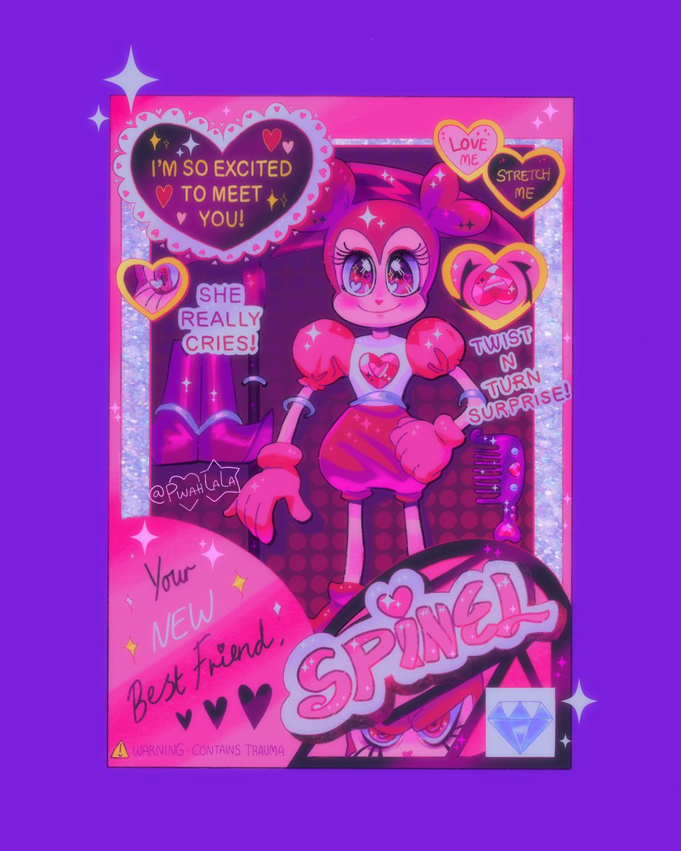 PwahLaLa's tweet image. all new, spinel doll !! 💖✨ #art #stevenuniverse