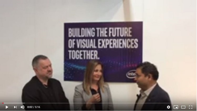 Intel's <a href="/RaviVelhal/">Ravi Velhal</a> talks with <a href="/VRGaryatDell/">Gary Radburn</a> and @greendotrt about volumetric image capture collaboration with Dell and Deloitte Digital, applications in film, entertainment and other enterprises. #ibc2019 #IamIntel  youtu.be/Cf2rPPJbZVE