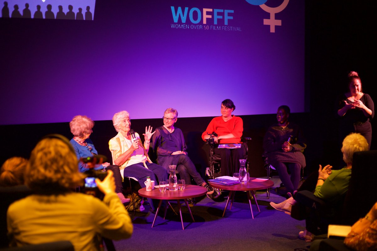 WO50FF's tweet photo. Interested in cutting-edge international short films? Into intergenerational networking & cool, inclusive arts spaces? You'll love Women Over 50 Film Festival @LewesDepot 20-22 Sept. Come experience fun, community, free stuff & inspiration 🔥🎟️https://t.co/BthykEH5xt https://t.co/xypsbw8FYa