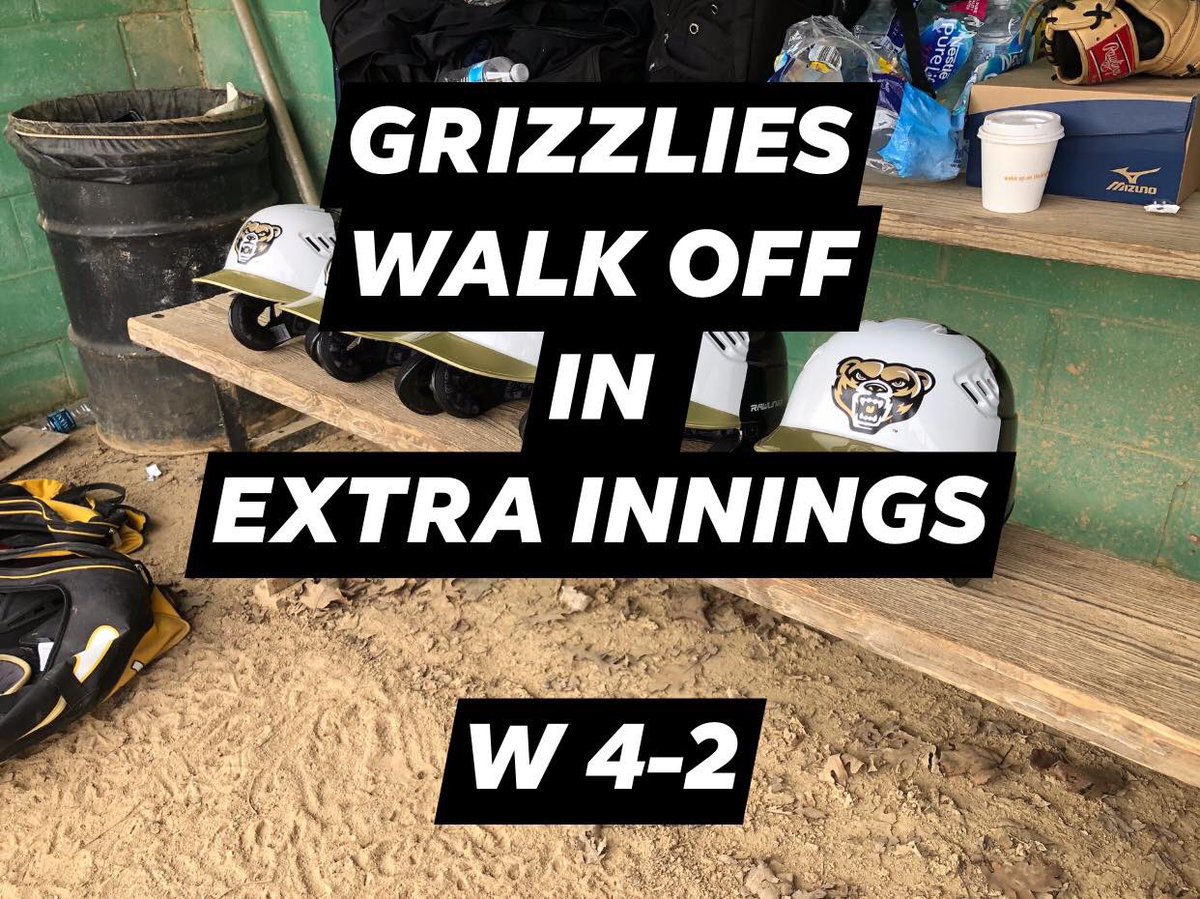 OUBC starts Game 1 &amp; the 2019-20 season with a BANG. Brendon Down with a WalkOff 2-Run Shot.
On to GAME 2!!