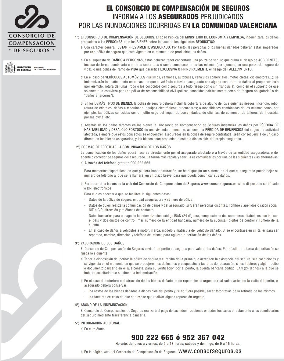 PoliciaPinatar's tweet photo. ⚠️INFORMACIÓN DETALLADA PARA RECLAMACIÓN AL #CONSORCIO⚠️
El protocolo de actuación es el mismo independientemente de la Comunidad Autónoma https://t.co/MddJpu5eyR
