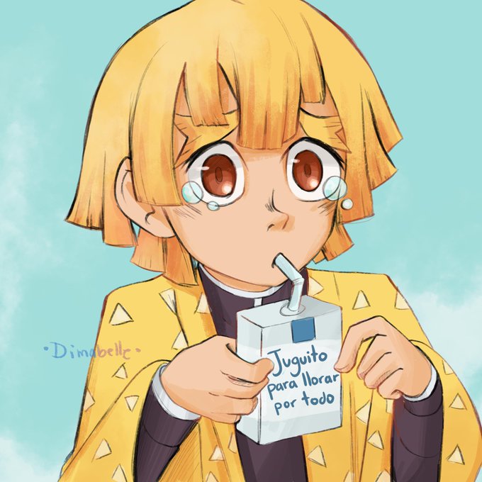 Dimabelle 🌸- Lean Copycat ✨💕さんがTwitterに投稿した我妻善逸(鬼滅の刃)のイラスト。