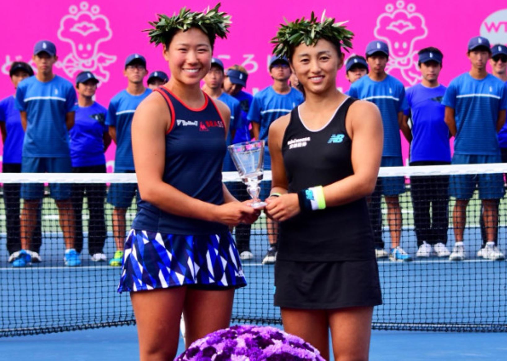 TennisNow on X: Nao Hibino wins first all-Japanese @WTA final in 22 years,  then joins with Misaki Doi to win the doubles title at Hiroshima.  t.cojjSkMAMAgD t.co1a5JC5RbdK  X