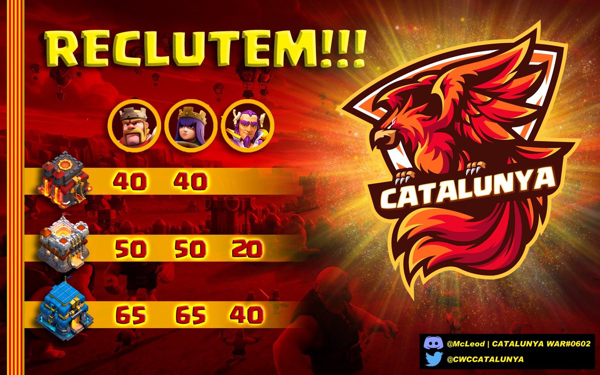 Selecció Catalana de Clash of Clans (@cwccatalunya) on Twitter photo 
