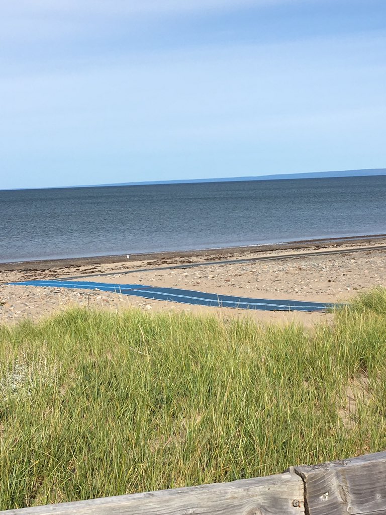 anne_camozzi's tweet photo. Thank you 🙏🏼to @AntigonishCo and @NSLandsForestry @gerrypost for the wonderful mobi mat at #pomquet #novascotia 
Got to the beach for the first time in years Wow!
#accessability https://t.co/Ute6sqR3wb