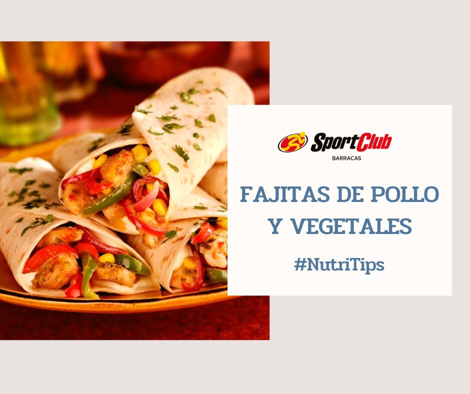 SC_Barracas's tweet photo. FAJITAS DE POLLO 🌯🍗
Para este plato súper fácil y completo, necesitas:
✔️ 2 Fajitas integrales.
✔️100 gr de pechuga de pollo. 
✔️ 2 chda. de queso crema light.
✔️1/2 plato de vegetales crudos: tomates cherry, rúcula.
✔️1 chda. de oliva para los vegetales.
¡Y listo! 😋 https://t.co/SynoEDdvua