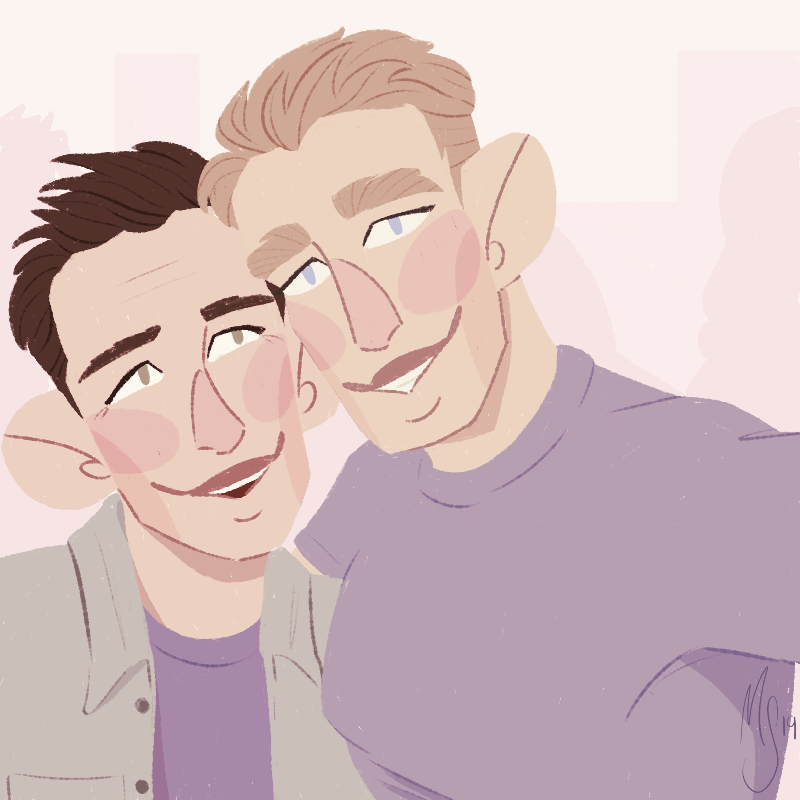 ximuart's tweet photo. @avengersdayoff_ here's the extra piece i did for the cover too!

a selfie of Steve and Scott! 🐜🇺🇸 https://t.co/CJ2Kckn4GP