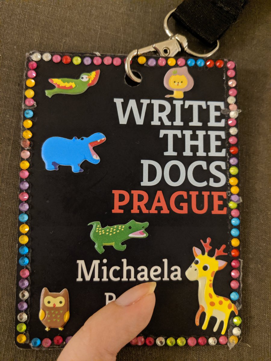 Cristabell_82's tweet image. Front &amp;amp; Back | Write the Docs Badge

#writethedocs #wtdbadge #writethedocsprague #Prague #womenintech #womeninit #technicalwriter #technicalwriting