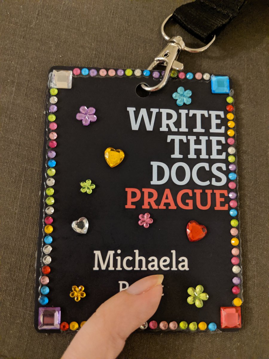 Cristabell_82's tweet image. Front &amp;amp; Back | Write the Docs Badge

#writethedocs #wtdbadge #writethedocsprague #Prague #womenintech #womeninit #technicalwriter #technicalwriting