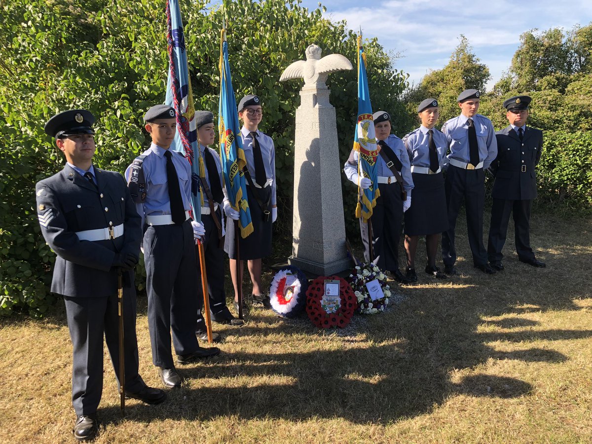 Our second parade of the day was in remembrance of Pilot Officer Roy Marchand of who was killed in action over Nouds Farm on the 15th September 1940. The annual event is attended by local dignitaries and family members; from both the UK and Switzerland #battleofbritain #hurricane