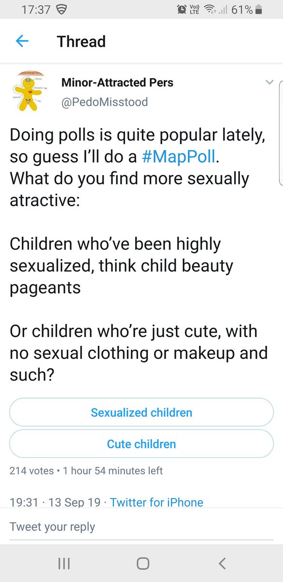 Loopybell's tweet image. How is this person allowed to be on twitter when my other half got a ban for suggesting he be removed from the face of the earth? And who the fuck is voting on his poll? #feelsick