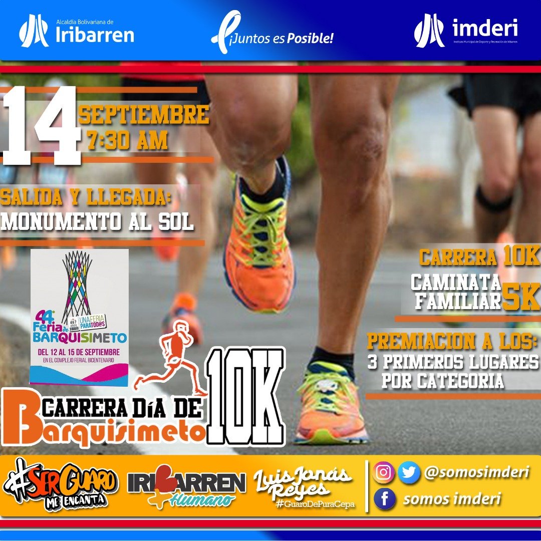 Conoce tus resultados preliminares en la carrera Día de Barquisimeto 10K a través de tragamillas.com.ve #CarreraPro3.0 #CorrerEsVivir