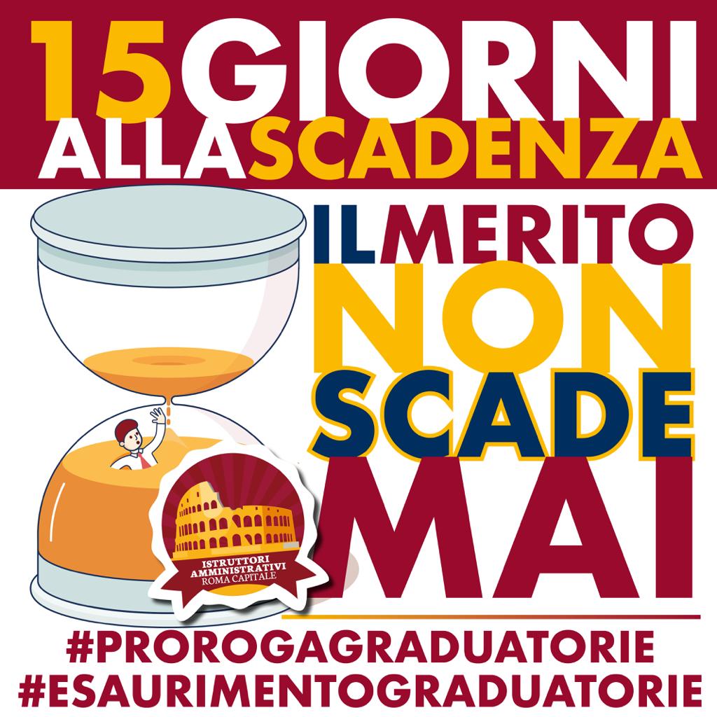 IstrutAmminRoma's tweet photo. #15giorni alla scadenza!!
Noi #idonei di @Roma attendiamo fiduciosi ma trepidanti la #prorogagraduatorie in scadenza il 30.09.
É urgente modificare il provvedimento che sta mettendo in crisi i servizi al cittadino.
Roma ha bisogno di noi. @DadoneFabiana
@GiuseppeConteIT @TiziCip https://t.co/rxpNQrP7ZO