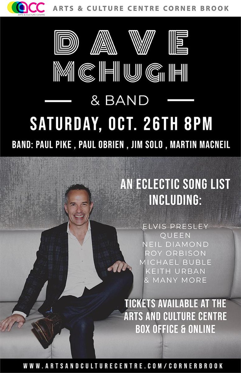 Hi everyone!Happy Sunday to one and all:)  Hope you can share this and come . Me and a great band. Oct 26 Arts and Culture C.Brook!