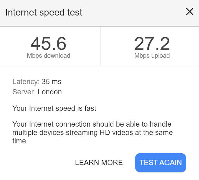 Nice and speedy. #travelconnected #netgear M2 router. Excellent upload speed for my video tonight..