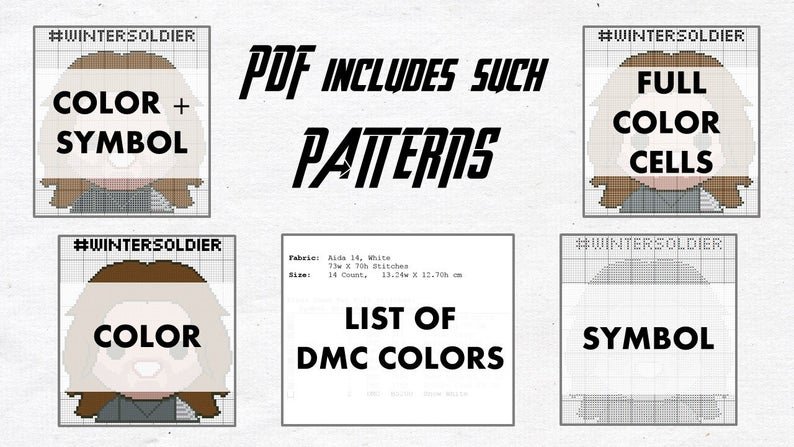 RBCrossStitch's tweet photo. Cute emoji Bucky Barnes | Winter Soldier on Etsy.
Instant PDF Download here: https://t.co/D4gNxlSPmn.
Enjoy and keep in touch with us!=)
#BuckyBarnes #WinterSoldier #SebastianStan #Avengers #Marvel #CrossStitch #CrossStitchPattern #xStitch #RichBeachCrossStitch #Etsy https://t.co/k0bbJ7mrPq