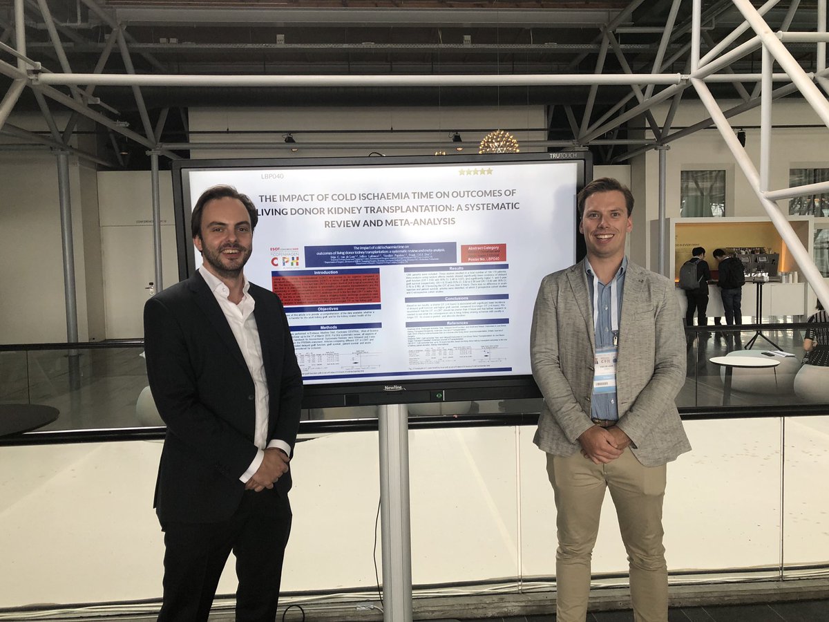 Well done @stijnvdlaar! Not even finished writing the paper and already a poster presentation @esot2019. #PoweredbyESOT #ESOT2019 @frank_dor