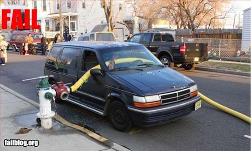 Sometimes when I’m annoyed by drivers parking in the bike lane, I look at photos of cars blocking hydrants with hoses through them.