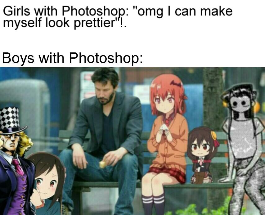 Creepy Anime Face Gets Its Own Photoshop Meme