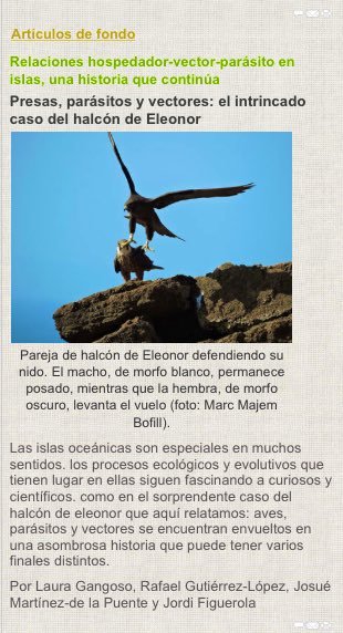 This interaction between parasites, vectors and hosts makes for an interesting evolutionary puzzle. Spanish readers can read all about it in a very nice  #scicomm article by Laura Gangoso, @rafgutlop,  @JMartinezPuente and  @FiguerolaLab in the latest issue of  @RevistaQuercus. [67/n]