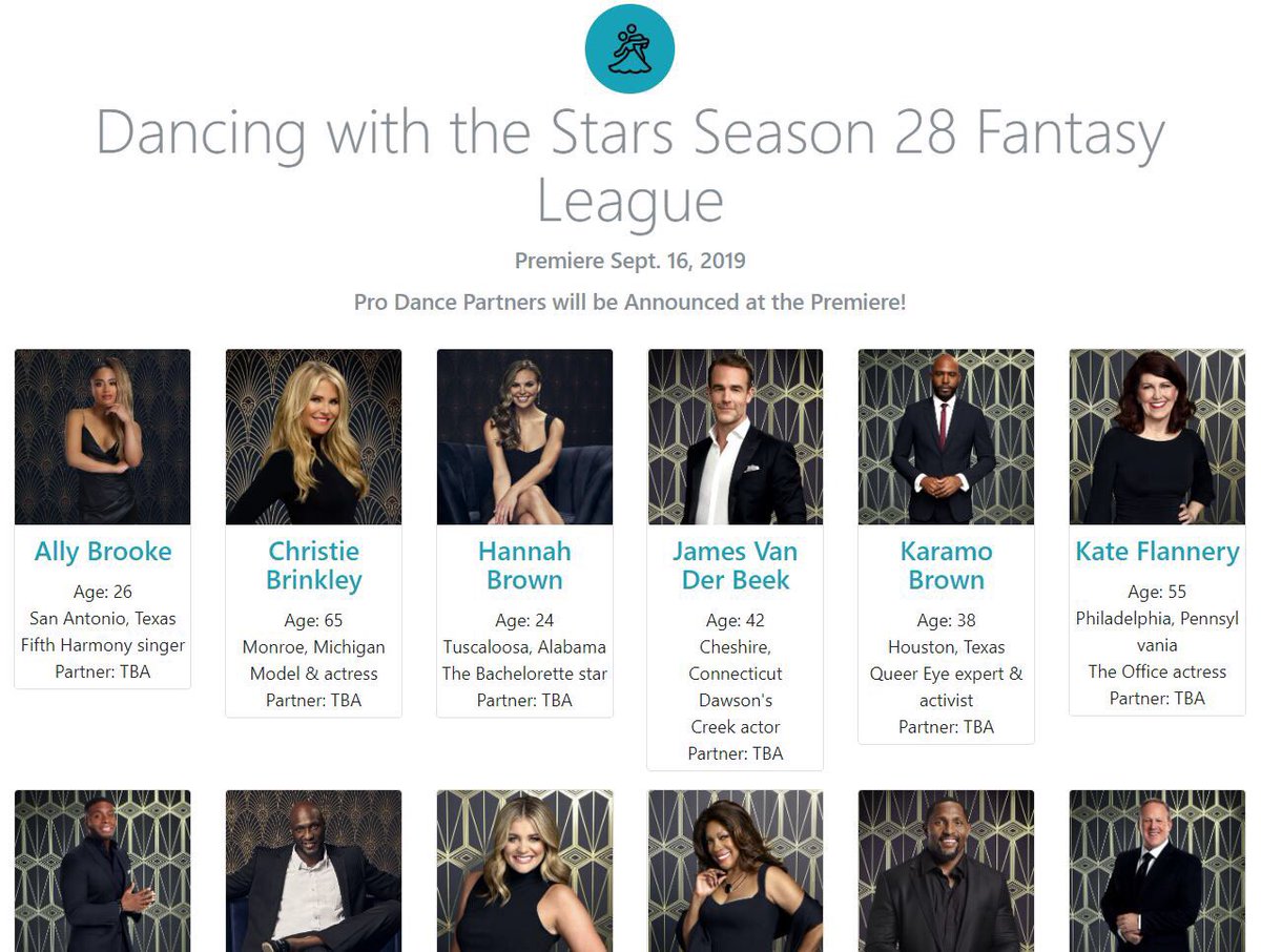tvfantasyleague's tweet image. Dancing with the Stars starts tomorrow. Set your fantasy league bracket online today! #DWTS #TVFantasyLeagues #OfficePool #WinnerPick
tvfantasyleagues.com/DancingWithThe…