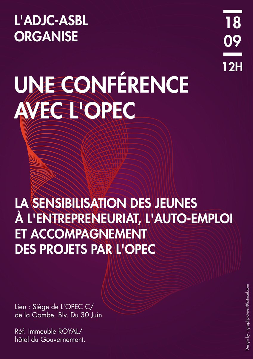 MichelMULUMBAM1's tweet photo. #ADJC-#ASBL en conférence avec OPEC ce mercredi 18 Sept. 2019. https://t.co/xD3m9wEXEb