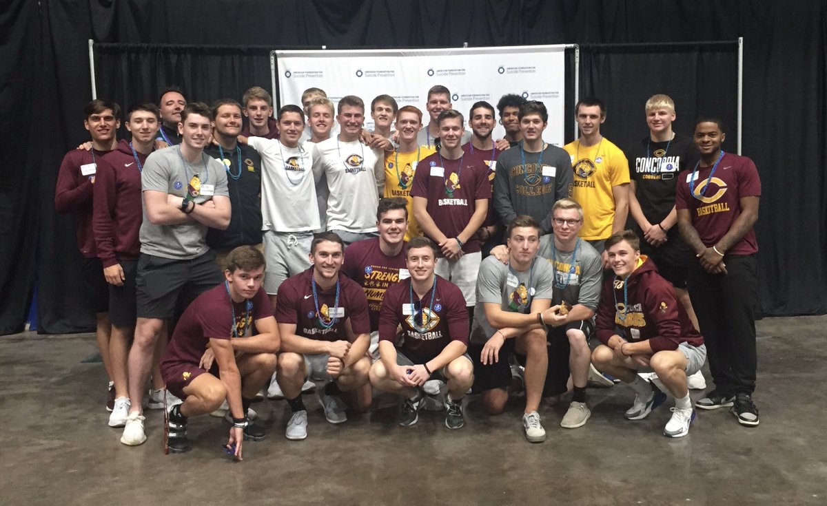 CobberHoops's tweet photo. Today we’re joining in the Fargo Out of the Darkness Walk to help support the prevention of suicide. #SuicidePrevention #OutOfTheDarkness https://t.co/eMJ7oqodqc
