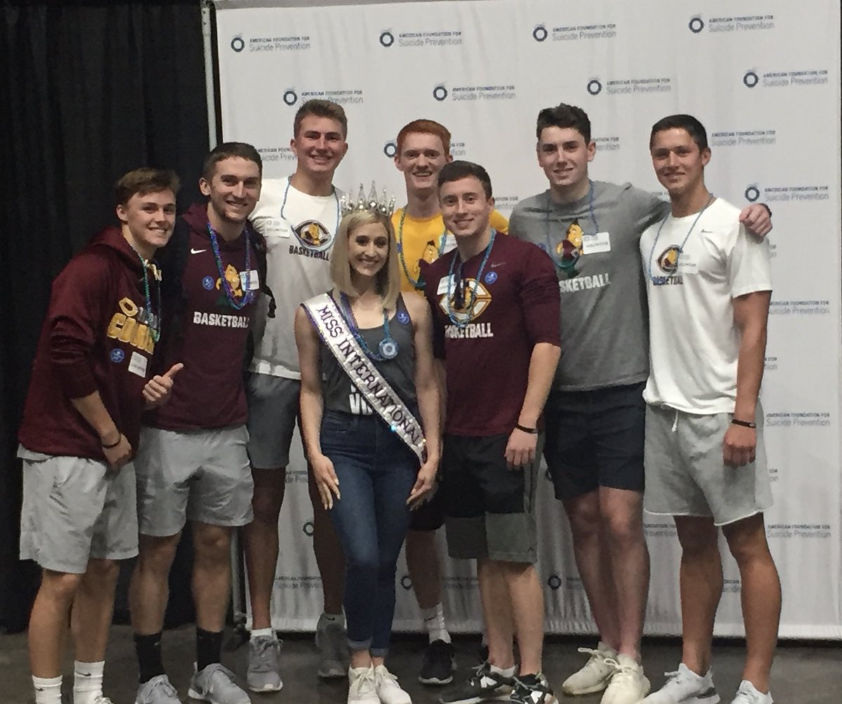 CobberHoops's tweet photo. Today we’re joining in the Fargo Out of the Darkness Walk to help support the prevention of suicide. #SuicidePrevention #OutOfTheDarkness https://t.co/eMJ7oqodqc