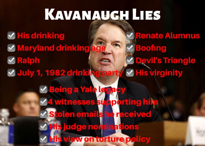 WhyNot_RESISTS's tweet image. We all knew 

#KavanaughLied #ImpeachKavanaugh
