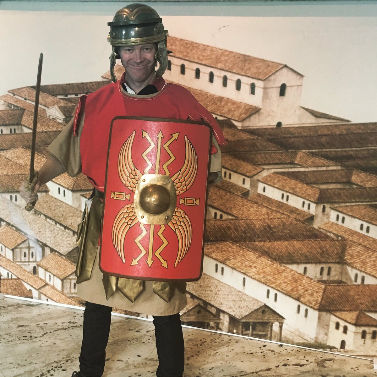 _ourtour's tweet photo. Our Simon indulging in a little Falkirk history! ๐ #falkirk #romanempire #visitfalkirk #callenderhouse #romanhistory #ourtour #scotland #scottish #falkirkherald #falkirknews #scottishtown #scottishheritage #historicscotland #dressingup #hardhat #visitscotland #seescotland https://t.co/rmHGdAmrrO