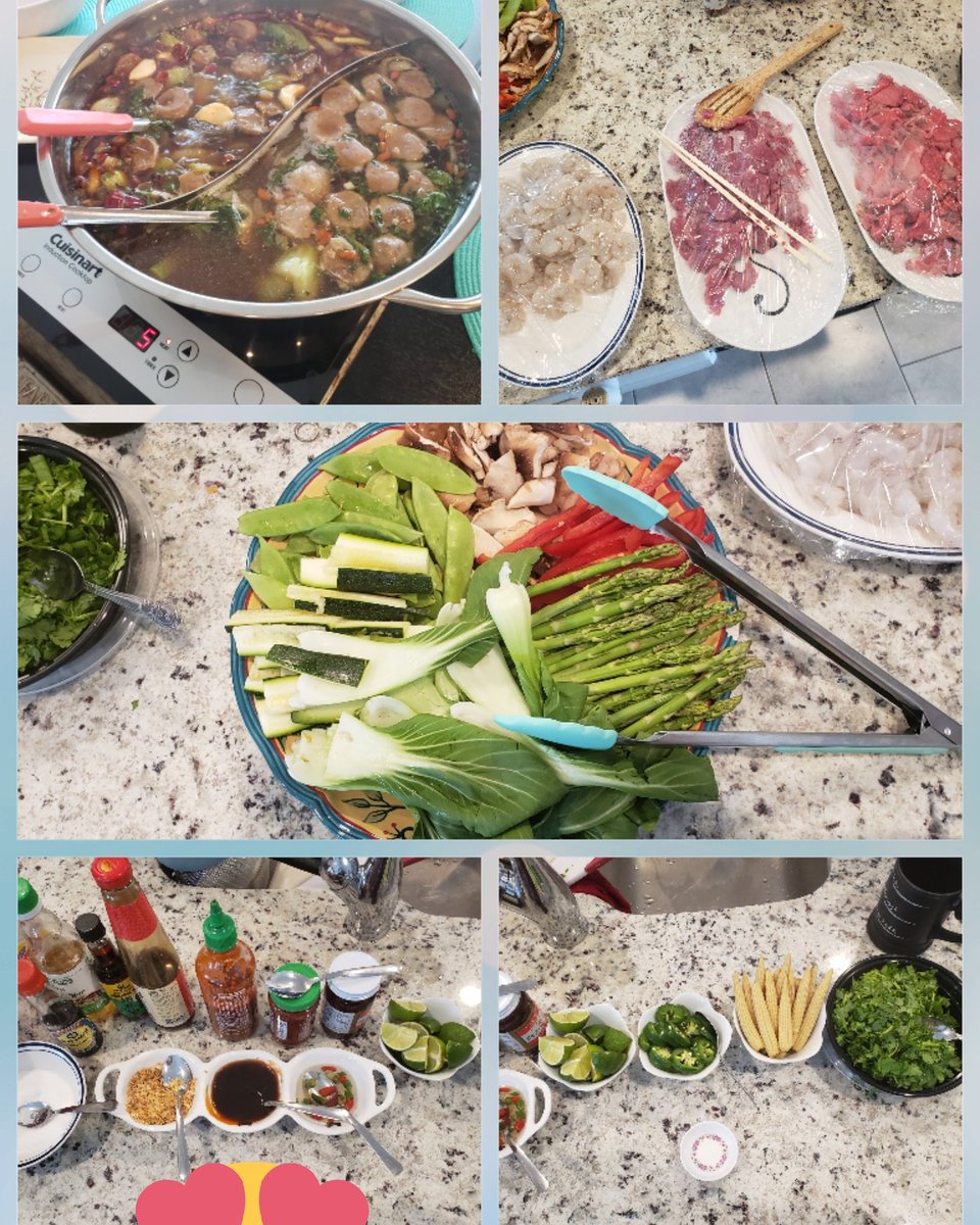 Asian style #hotpot for my daughter's birthday today!! #foodandfamily #chinesecuisine #birthdaylunch #Asianfood my first time making this at home!