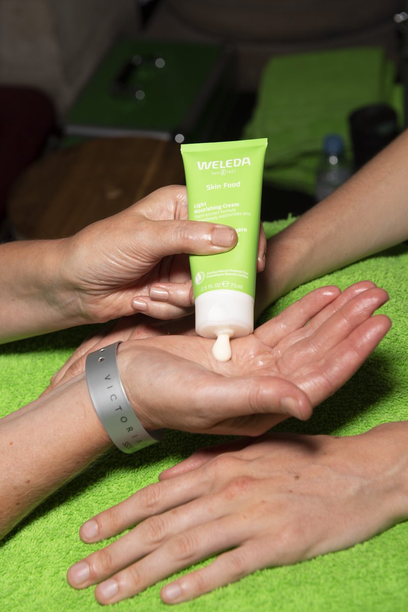 So you know how <a href="/victoriabeckham/">Victoria Beckham</a> loves #weledaskinfood? She chose us to be her backstage wellbeing partner for her @londonfashionweek SS20 show. We treated models to a Skin Food Light hand massage before the show. #weledaskinfoodie #LFW # #VBSS20 #BTS