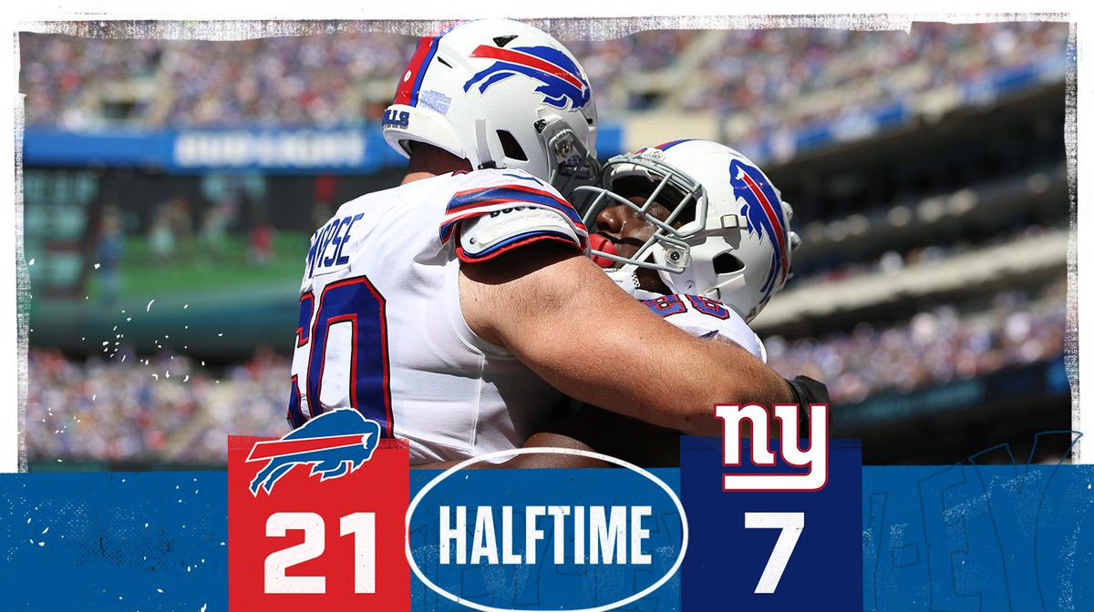 BuffaloBills's tweet photo. 21 unanswered points. 👏 #GoBills

#BUFvsNYG highlights: https://t.co/4lqREiRrer https://t.co/IANE2sC7W7