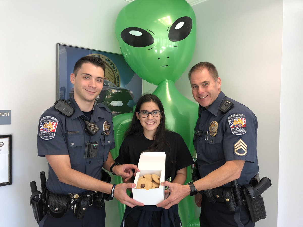 Upper Gwynedd Police On Twitter Always A Nice Surprise When Someone Stops In Just To Say Thank You But When They Come Bearing Sugar Cookies As Well What Can We Say But