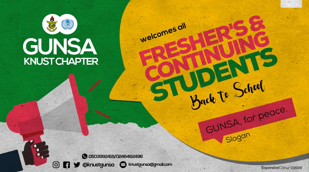 ..Welcome back to school..#gunsaknust_gh