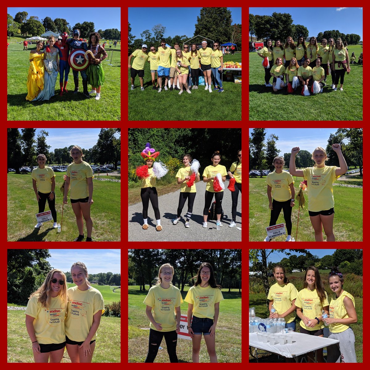 Proud of my district! Buddy walk volunteers! Over 70 kids from marching band, Stuco, field hockey, soccer and football helped run this event! <a href="/TheMDSC/">MDSC Tweets</a> @nbridgehs