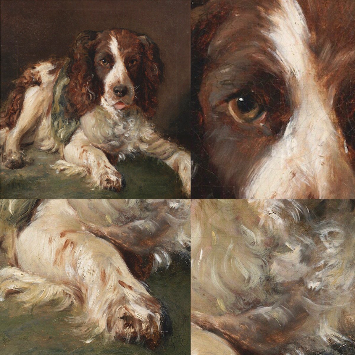 philipmould's tweet photo. Around 1815 - the date of this spaniel I just bought @LAPADAorg (and which I am attributing to Margaret Carpenter) - canine portraiture is starting to become properly scratch and sniff. As such he had to come home with me... https://t.co/TzPTOt09FF