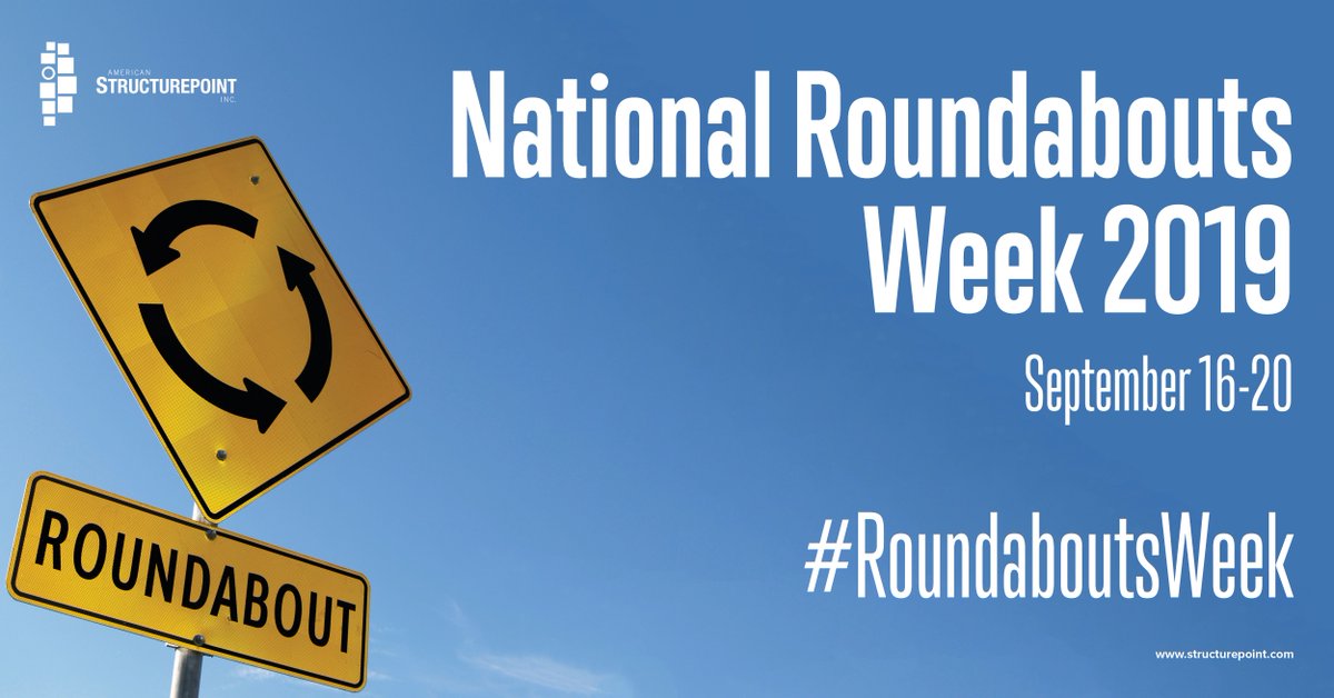 AmericanStrpnt's tweet photo. In light of @USDOTFHWA National Roundabouts Week, join us as we share our history of roundabout experience and the benefits that these modern intersections bring to roadway users. #RoundaboutsWeek https://t.co/W2jucR1NnZ