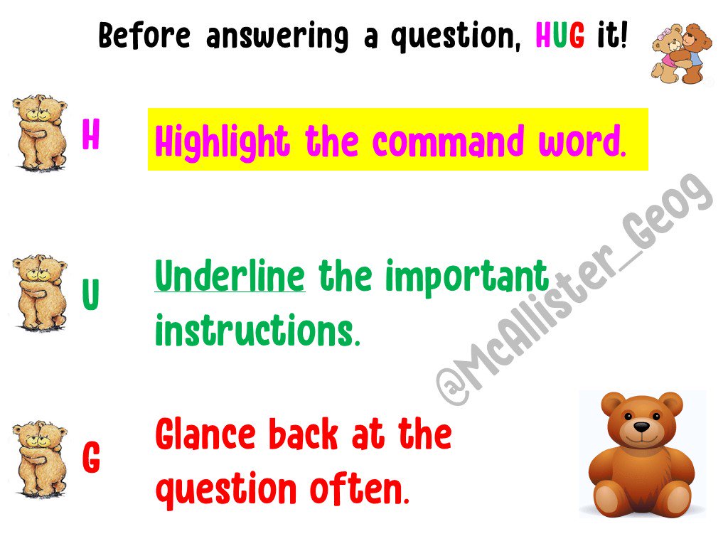 McAllister_Geog's tweet photo. Before answering a question, make sure you #HUGIT! instead of BUGging it! #geographyteacher #edutwitter 🌎😍🐻🐻 https://t.co/zLxIPgfmLW