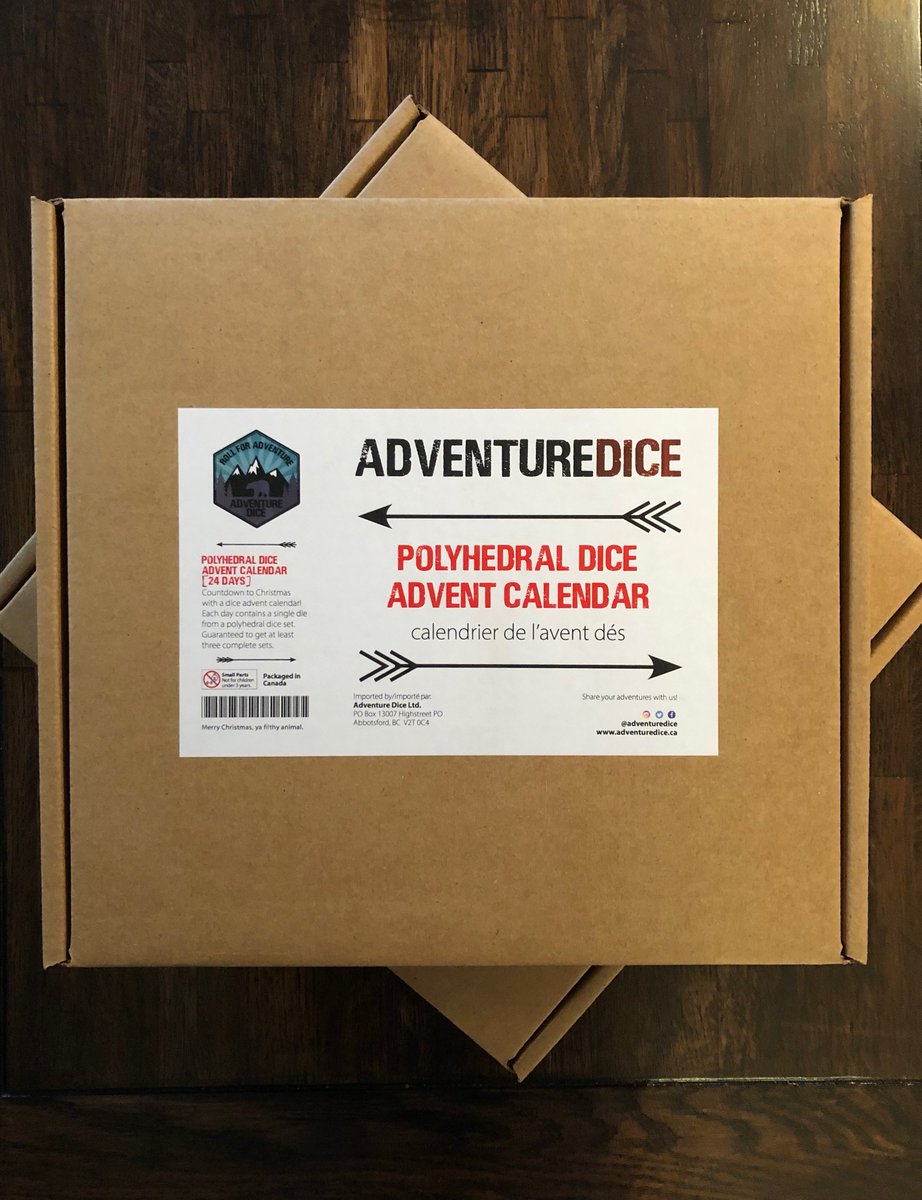AdventureDice's tweet photo. NEW PRODUCT! We're super excited to launch our new #dice Countdown Calendars!

Available in 8, 24, 28, 30, and 31 day variations, so you can celebrate the occasion that’s special to you! 

Shop now at https://t.co/IuYXOxJlUl https://t.co/IVHtuR76zc