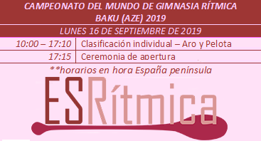 Esritmica's tweet photo. 📣Comienza #RGBaku2019 Lunes 16 septiembre
#TeamESP: María Añó y Polina Berezina
🎥Retransmisión clasificación IDMANTV
https://t.co/Rd51DMv5HJ
⏰Horarios equipos indi TOP https://t.co/tezZDydYoz
🏆Resultados https://t.co/wQNl34nR0N
📄Info completa 
https://t.co/mkGDHwfppT https://t.co/4y4WPcRoOy