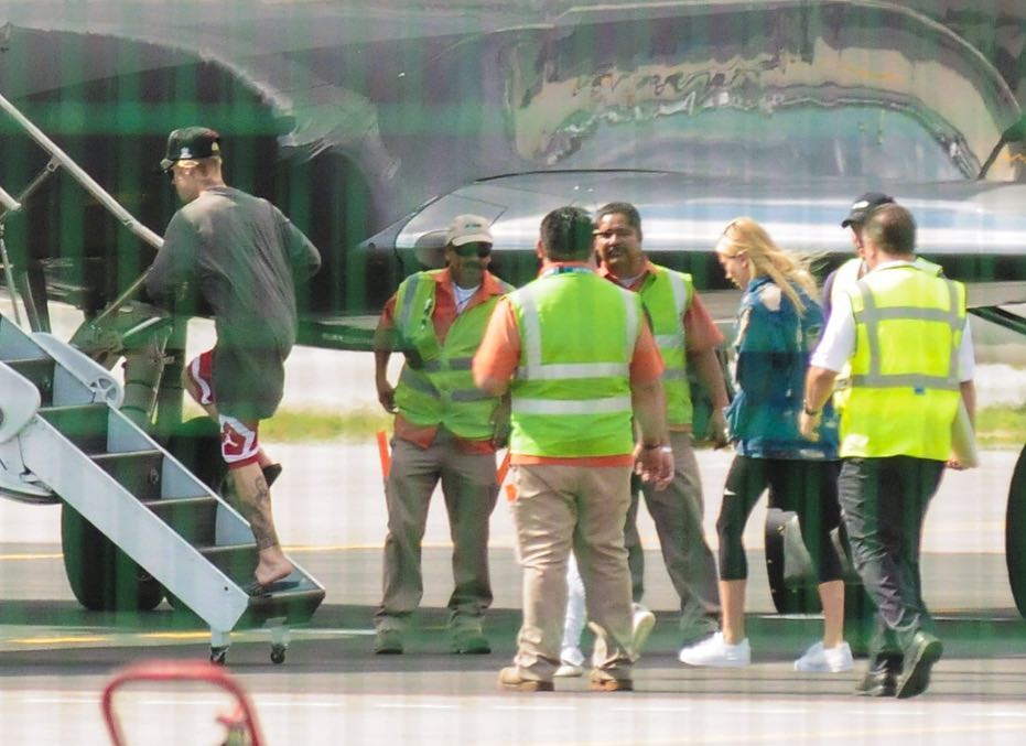 January 8, 2016: Hailey and Justin at the airport in Mexico.