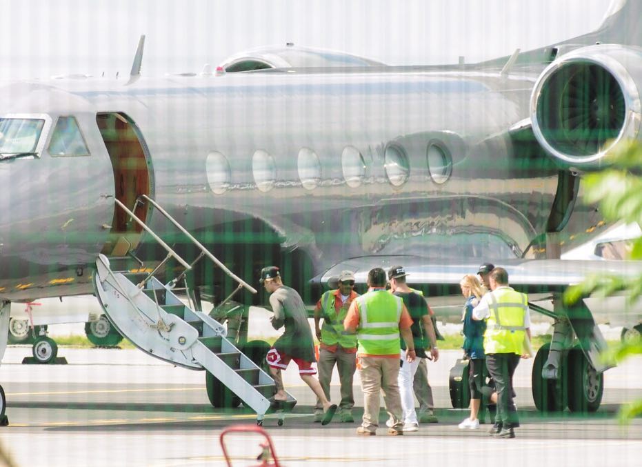 January 8, 2016: Hailey and Justin at the airport in Mexico.