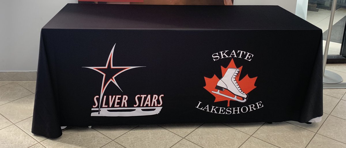 curryrepro's tweet photo. Check out this awesome table throw we produced for @skate_lakeshore . Black ink always makes a graphic pop! Ask us about how fabric printing can help advertise your business! #printing #marketing #graphics #advertising #tablethrow #windsorontario #yqg #curryrepro #skatelakeshore https://t.co/2NTftwLlZL